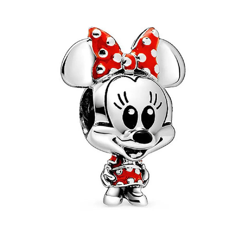 100% 925 sterling silver Disney 100th anniversary charm beads suitable for original DlY bracelet, women's fashion gift