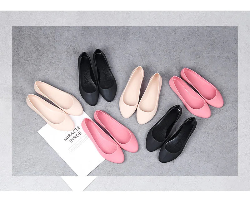 New ladies sandals soft pvc plastic flat non-slip women flat shoes 2022.