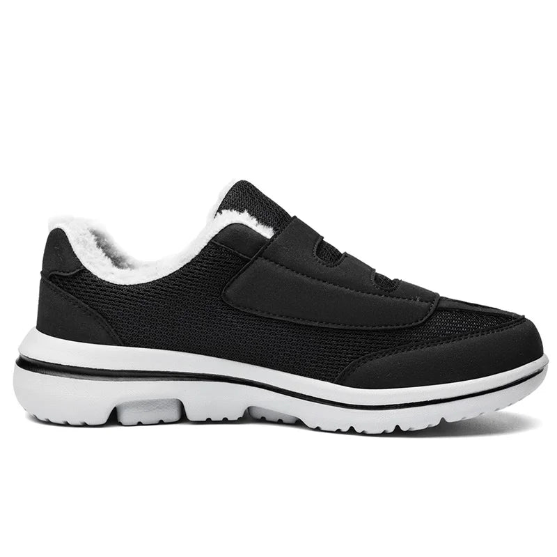 Winter Warm Elderly Shoes With Wide Toe Box Diabetic Shoes For Fat Foot Orthopedics Swollen Feet Thumb Eversion Foot Pain Relif.