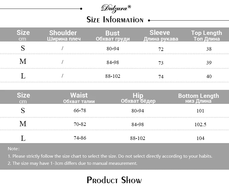 Dulzura Women 2024 Spring Autumn Long Sleeve Crop Tops Long Pants Two Piece Matching Sets Tracksuit Wholesale Items S3613114K.