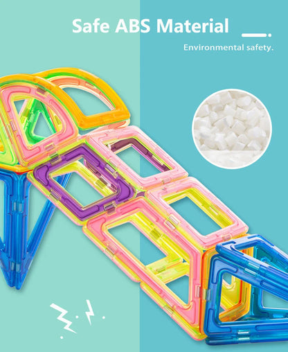 30-168pcs Magnetic Blocks Magnetic Designer Construction Set Educational Building Blocks Magnet Toys for Children Gifts.
