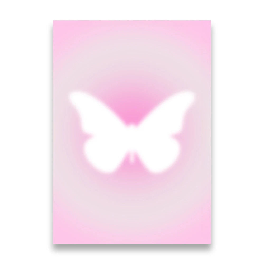 Pink Gradient Aura Spiritual Affirmation Wall Art Canvas Painting Nordic Posters And Prints Wall Pictures For Living Room Decor.