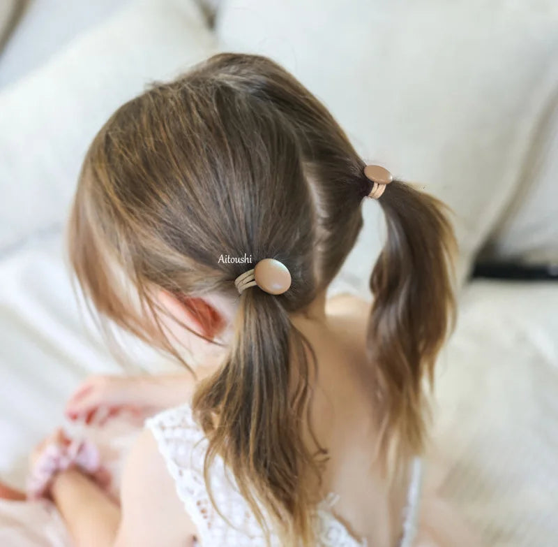 10Pcs/Lot, Elastic Hair Bow Clips for Children, Children's Headwear Hair Accessories for girls, Cute Hair ties, Lovely Hair Rope.