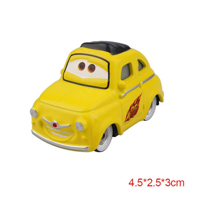 Disney Pixar Cars 2 3 Lightning McQueen Div Fritte Frank Mater Chick Hicks 1:55 Diecast Vehicle Metal Toy Car Kid Birthday Gift