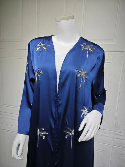 Mode Dubai Abayas für Frauen Stickerei Muslimischen Kleid Türkei Kaftan Islam Kleidung Kebaya Kaftan Marocain Femme Robe Jalabiya.