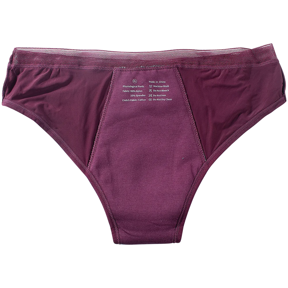 Seamless Cotton Menstrual Panties 4-Layer Leakproof Fast Absorption Women Period Panties Mid-Rise Incontinence Undies.