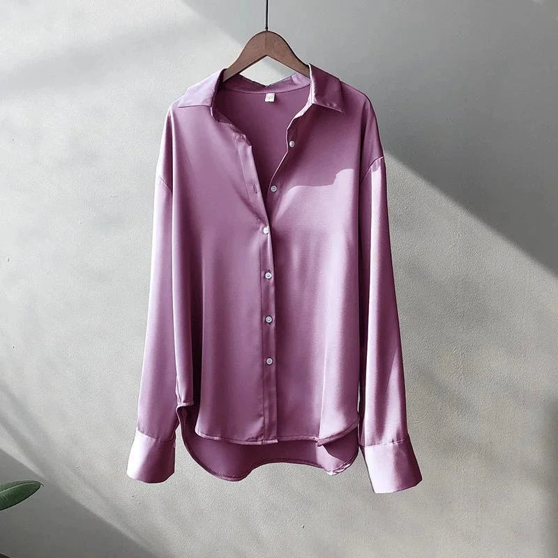 2025Spring Shirt And Blouses New Sweater Cardigans Woman Top Knitted Korean Long Sleeve Lapel Button Elegance Sweet Casual Coats.