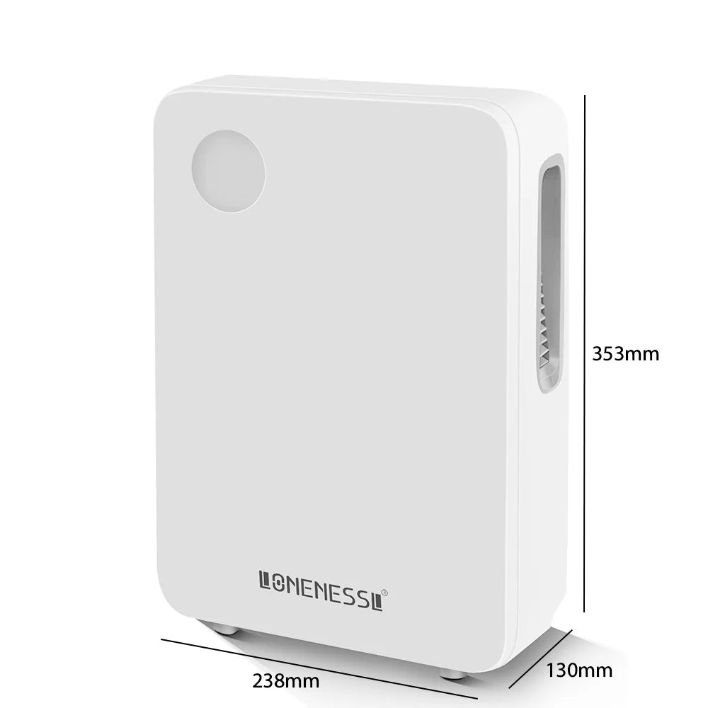 Small Dehumidifier Portable Air Dehumidifier for home Air Dyer Bedroom Office Silent Air Purification Moisture Remover 2L.