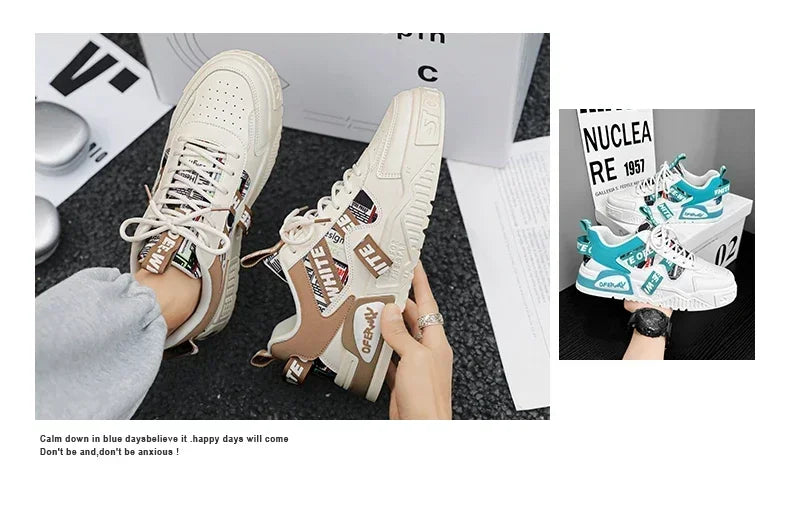 New Skateboard Mens Shoes Summer Sneakers Leather Casual Fashion Outdoor Running Sports Hiking Tennis Platform Designer Luxury.