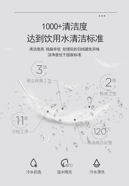 Goose Down Soft Duvet Luxury Blanket King Queen Twin Size Comforter Bedding Filler Bread Shape Super Warm Quilt.