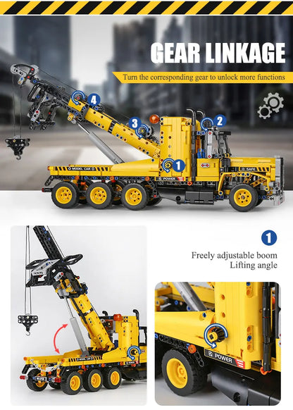 MOULD KING 17011 Technical Car Toys The APP&RC Motorized Tow Truck Model Assembly Building Blocks Bricks Kids Christmas Gifts.