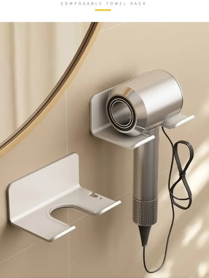 Universal Haar Trockner Halter Bad Haarglätter Stehen Nagel Kostenloser Wand Regale Zimmer Lagerung Rack Wand-montiert Hause Regal