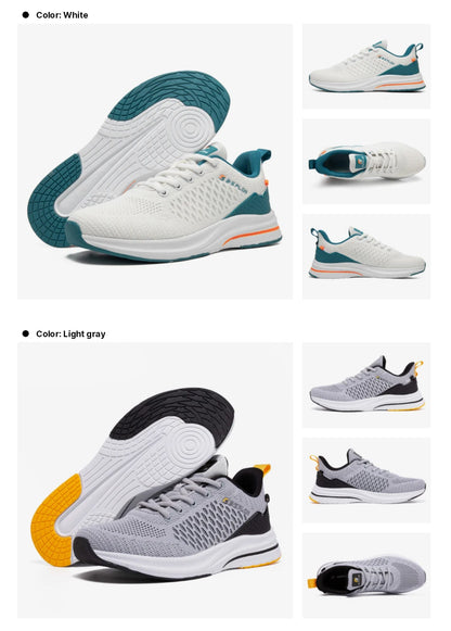 Baasploa New Running Shoes Men's Casual Lightweight Designer Mesh Sneakers Male Outdoor Breathable Lace-Up Sports Walking Shoes.