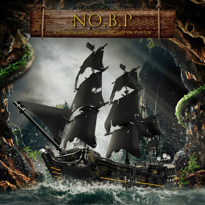 Mould King 13111 13199 Movie Toys The MOC Black Pearl Pirate Ship Model Assembly 16006 Building Block Brick Kids Christmas Gifts.