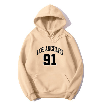 Blessyuki los angeles Brief gedruckt Hoodies Frauen 2023 Herbst Winter plus Größe lässig Vintage weibliche Sweatshirt Streetwear Top.
