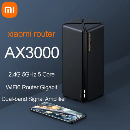 Xiaomi Router AX3000 Mesh Wifi6 2.4G 5.0 GHz Full Gigabit 5G WiFi Repeater 4 Antennas Network Extender Mesh Routers.