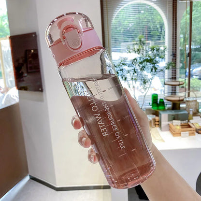 Sports Water Cups For Students Plastic Anti Fall Primary School Students Portable Summer Tea Making Cups With Portable Bottles.