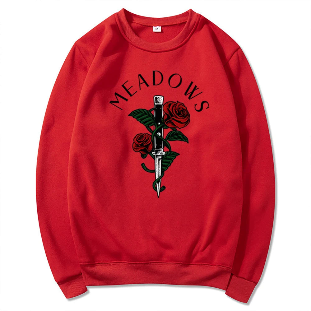 Zade Meadows Sweatshirt Run Little Mouse Hoodie Haunting Adeline Sweater Retro Dark Romance Jumper Unisex Book Lover Sweatshirts.