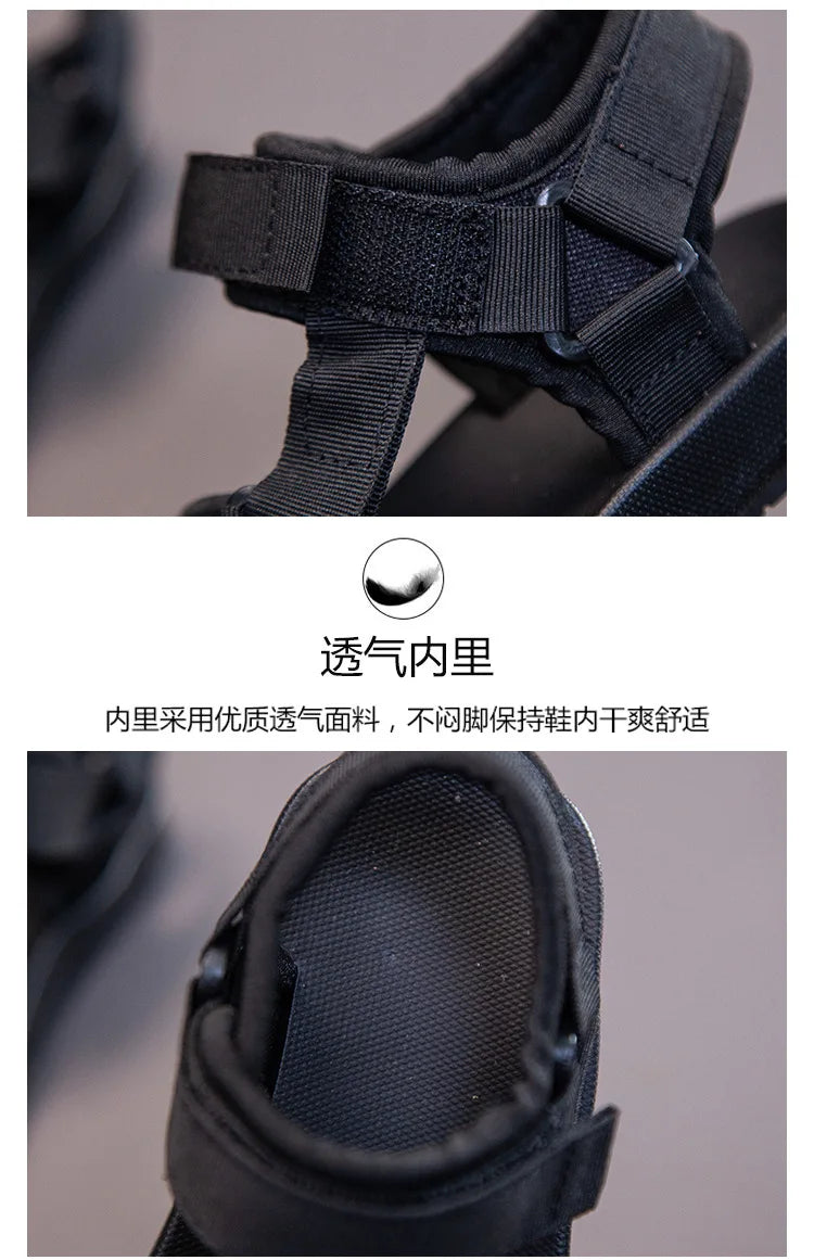 2021 Summer Boys Sandals Casual Children Kids Shoes Rubber School  Breathable Open ToeBoy Beach Sandal.