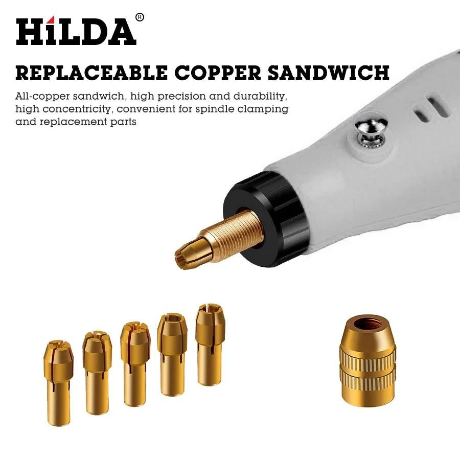 Hilda 12V Schnitz stift mit Schleif zubehör Set multifunktion aler Mini Carving Pen Mini Diamant Dreh werkzeug