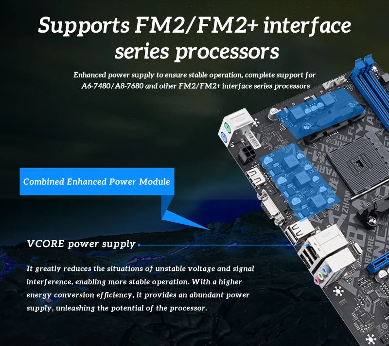 SOYO Motherboard set A88M with A8-5600K CPU DDR3 16G [8GB*2] Computer components Game Mainboard SATA3 AMD CPU FM2+/FM2 Processor.