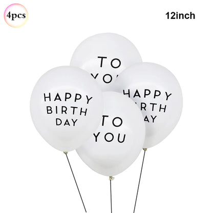 40in Cream Big Number Balloon 18in Three Color Love Foil Helium Balloons Aldult Birthday Set Boys Girls 1st Birthday Decorations