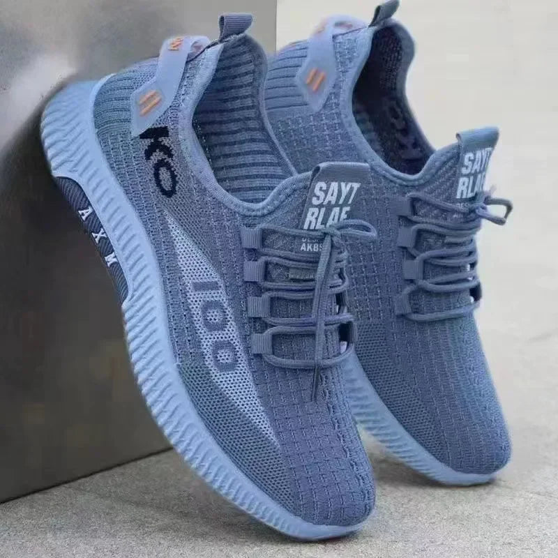 Men Shoes Sneakers Casual Shoes Breathable Mesh Comfortable Fashion Shoes Trendy Casual Shoes Student Sports Shoes Mesh.