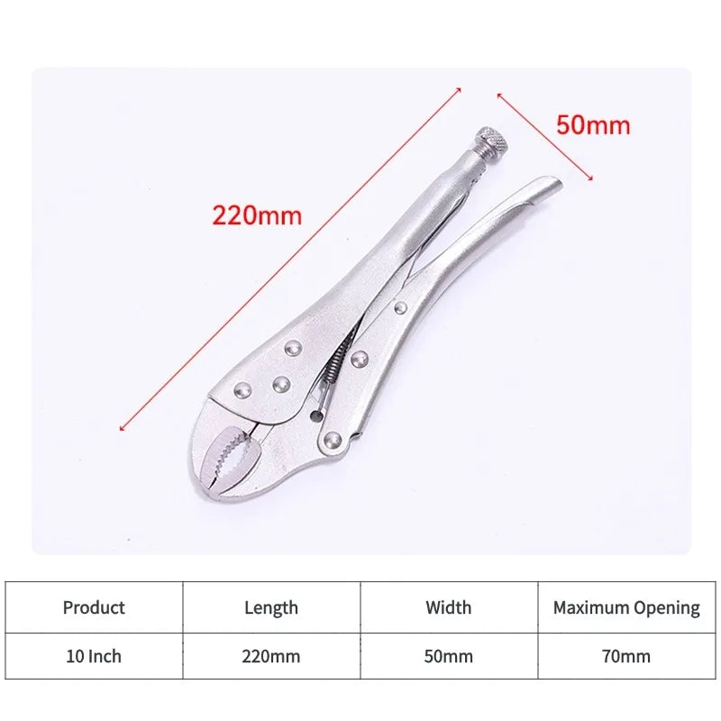 5/7/10 zoll Multifunktionale Einstellbare Metall Gesicht Heavy Duty Locking Zangen Locking Schweißen Klemme Schraubstock Grip Reparatur hand Werkzeuge