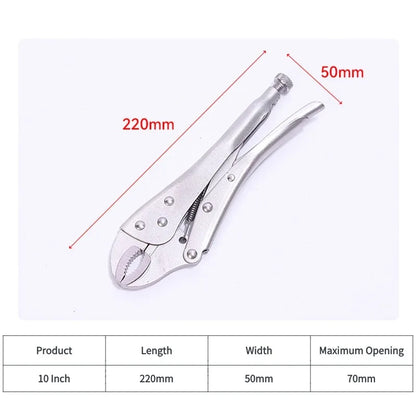 5/7/10 zoll Multifunktionale Einstellbare Metall Gesicht Heavy Duty Locking Zangen Locking Schweißen Klemme Schraubstock Grip Reparatur hand Werkzeuge