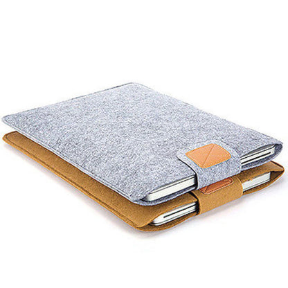 Felt Sleeve Slim Tablet Case Cover Bag for MacBooks Air Pro 11 13 15 Inch Solid Color Tablet Storage Bag.
