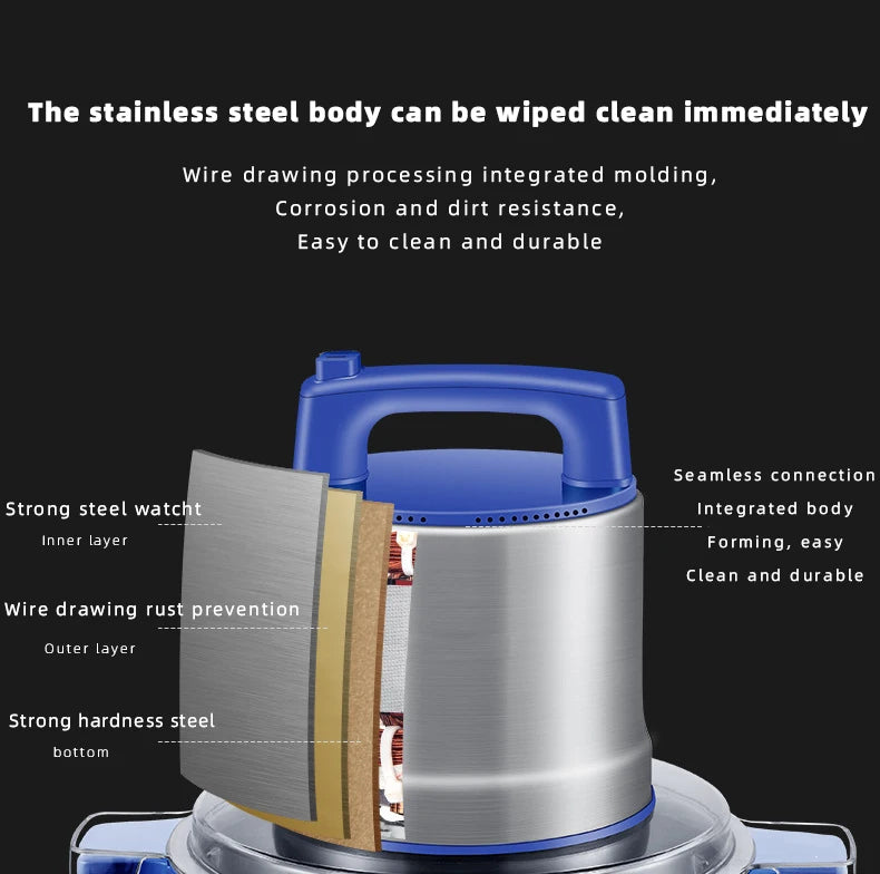 DIVEDEER Meat grinder household electric stainless steel cooking stirring garlic mince mince machine small garlic puree.