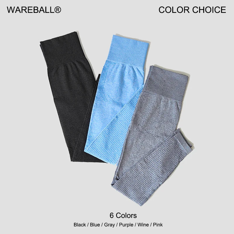 WAREBALL Seamless Women Energy Leggings Fitness Running Yoga Pants High Waist Leggings Push Up Leggings Sport Girl Gym Leggings.