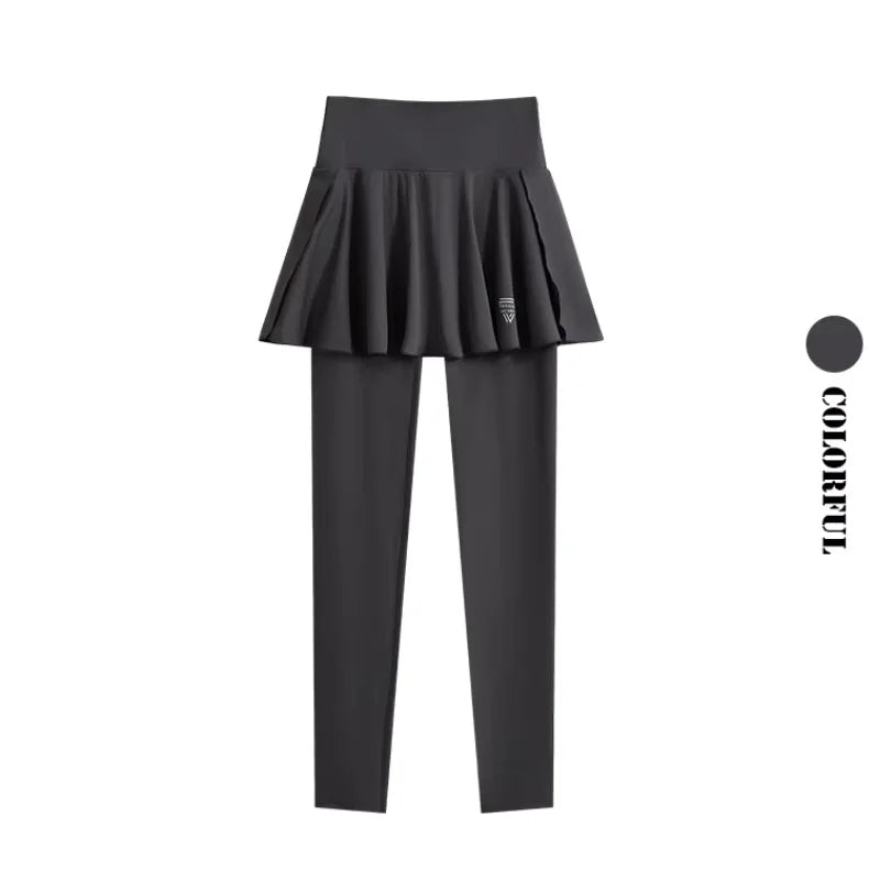 DRUR Autumn Yoga Set 2 Piece Sportswear Outfit Women Long Sleeve Workout Top High Waist Leggings Suit Tennis Sets 2pcs Tracksuit