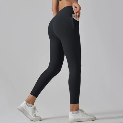 Women Leggings With Pockets Yoga Pants Gym Leggings Sport Women Fitness High Waist Female Legging Tummy Control Running Training