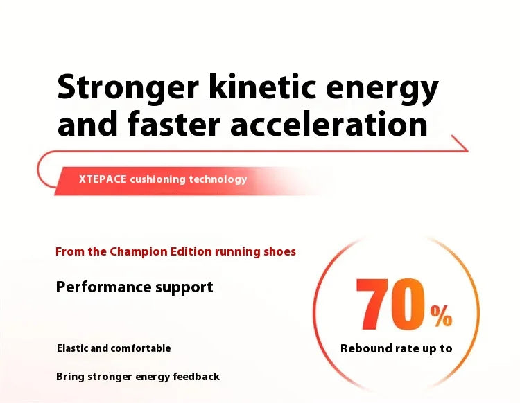 Xtep Five Speed 2.0 Running Shoes For Men  2024 Autumn Comfortable Sports Shoes Jogging Cushioning Sneakers 876319110001.