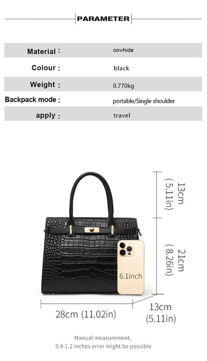 First-layer cowhide bag, red mother's bag, women's bag fashionable handbag, wedding  genuine leather shoulder bag.