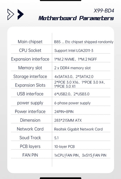 HUANANZHI X99 BD4 with E5 2680 V4 LGA 2011-3 X99 Motherboard Support DDR4 Combo Kit for High-End Gaming And Professional Use.