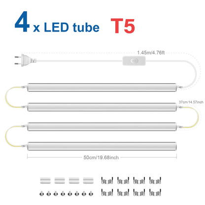 50CM 15W/T5 25W/T8 LED Tube Light 220V Aluminum LED Bulb Bar Wall Lamp For Reading Working Warehouse Home Kitchen Night Lighting