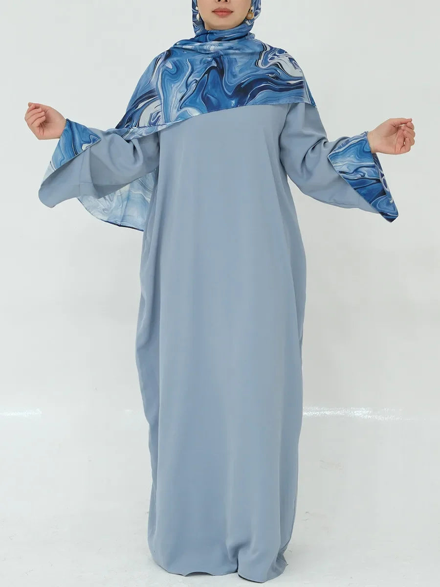 Muslim Türkiye Dubai Abayas For Women Loose Long Dress Kfatan Modest Ramadan Robe Femme Islamic Clothing Holiday Maxi Dresses