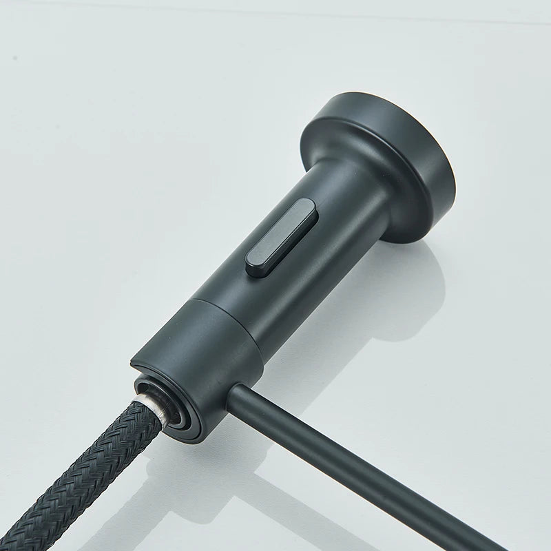 Spring Pull Down Kitchen Faucets Stream Spray Head Hot Cold Water Tap Stainless steel Rotation Kitchen Mixer Tap Crane