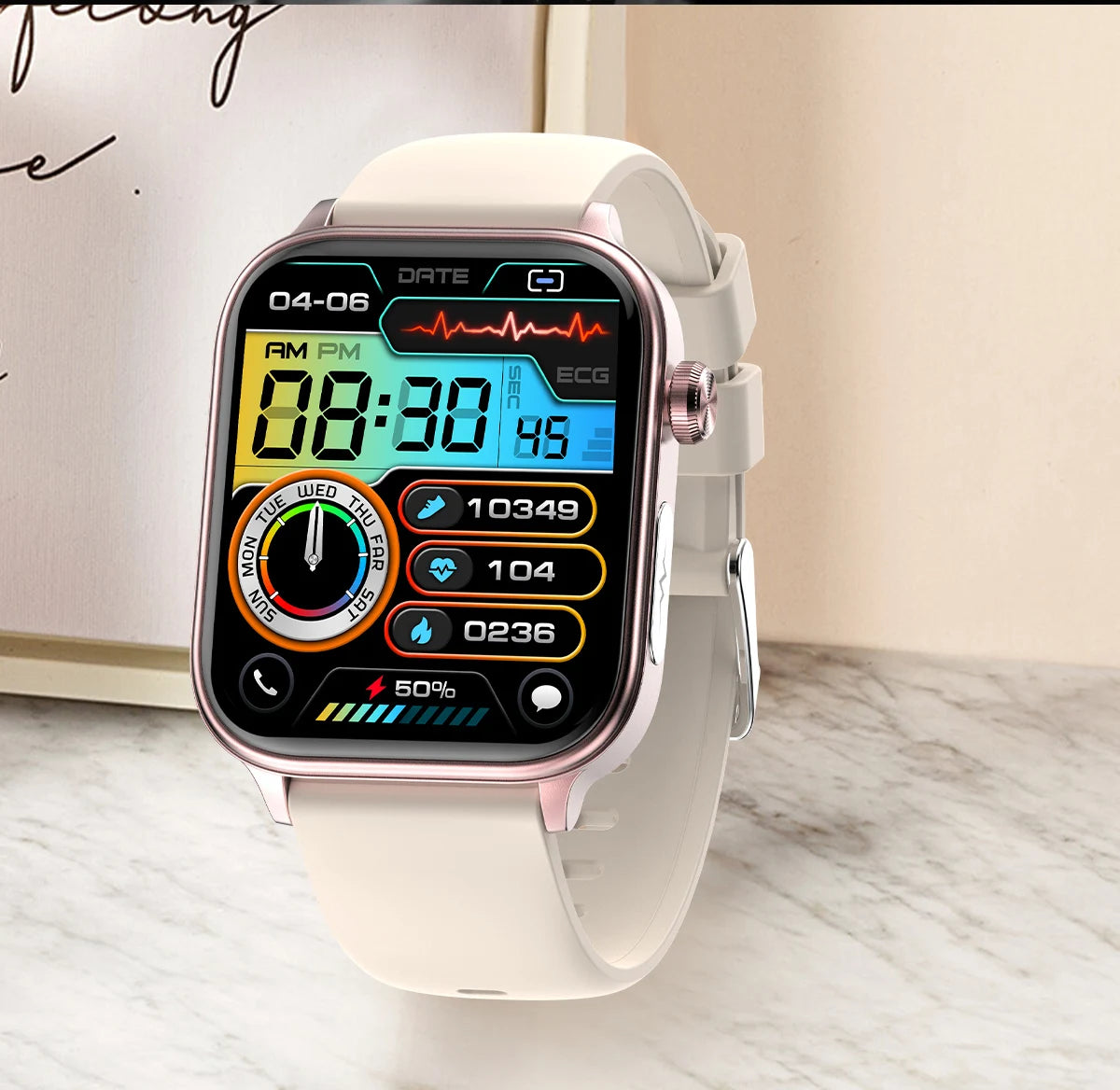 2025 New ECG+PPG Monitoring Smart Watch Women Blood pressure Blood Lipid Uric Acid Women Menstrual Health Tracker Smartwatches