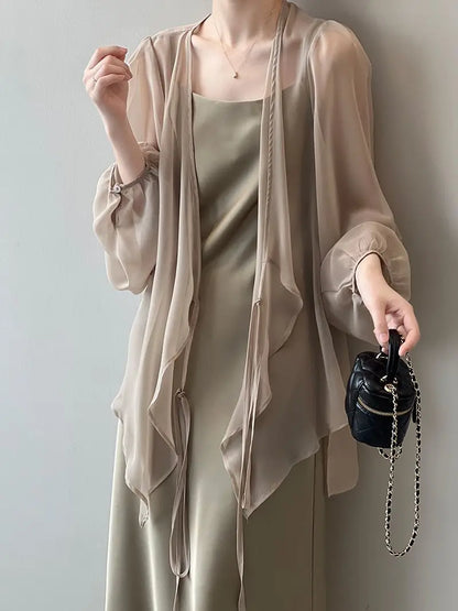 Jacken Frauen Elegante Sommer Sun-proof Zarte Mode Täglichen Lose Einfache Feste Alle-spiel Grundlegende Stilvolle Koreanische stil Puff Hülse