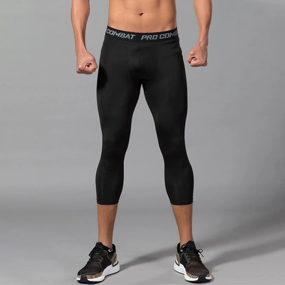 Herren-Kompressionshose, Strumpfhosen, coole, trockene Leggings, Sport-Baselayer-Laufhose, sportliches Training, aktive Shorts
