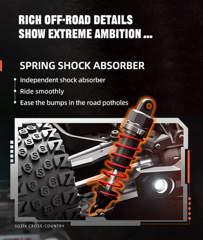 ZLL SG316 MAX 1:16 High Speed Drift Racing Car 80KM/H Brushless Motor 4WD RC Off Road Car Monster Trucks Toys for For Kids Gifts.