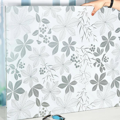 Mattierte Fensterfolie, Sichtschutz, Streifenmuster, selbstklebende Folie, Anti-UV-Buntglas-Vinylfolie für die Dekoration zu Hause und im Büro