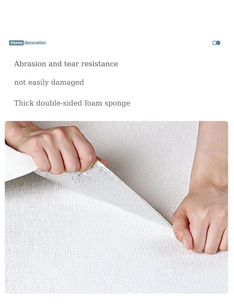 DIY Decoration Mold proof and Waterproof Modern Bedroom Self Adhesive Background Wall Home Wallpaper Cabinet Wallpaper