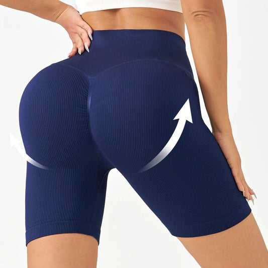 No Awkward Lines Yoga Pants for Women High Waisted Hip Lifting Exercise Running Wearing Fitness Shorts Cycling Pantssports Pants.