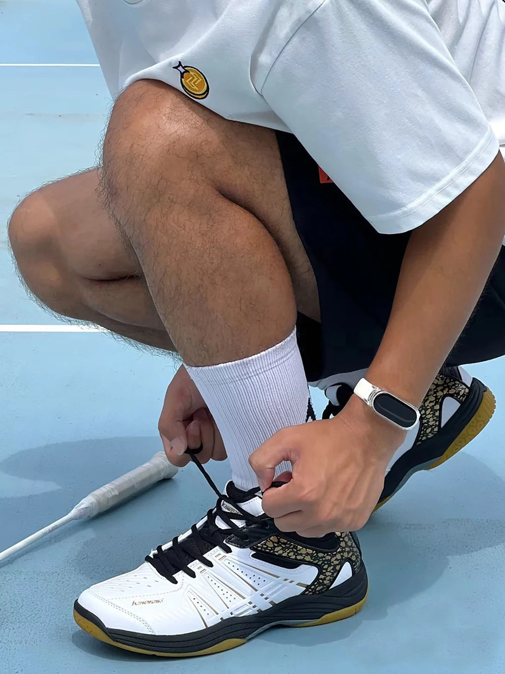 Kawasaki New Badminton Shoes Sneakers Mens Tennis Breathable Anti-Slippery Sport Shoes for Men Women K-065D.