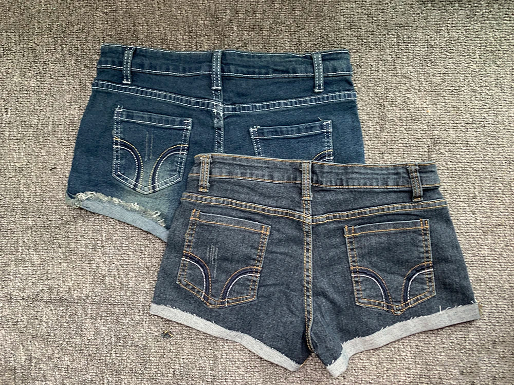 Summer Korean Sexy Low Waist Women Denim Shorts American Lady Y2K Elastic Slim Fit Hot Pants Female Embroidery Wrapping Jeans.