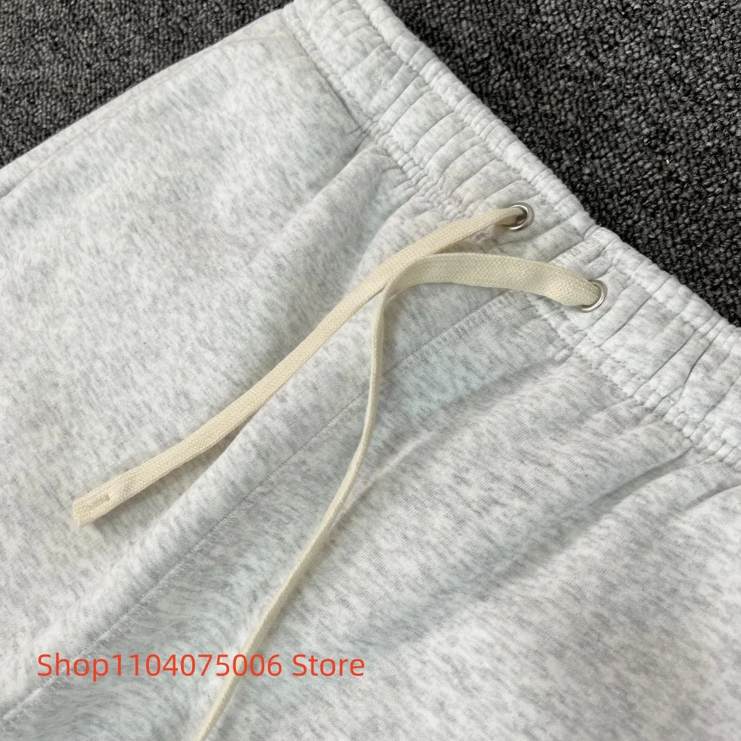 Pepe Studio Fleece-Lined Elastic Waist Jogger Pants Winter Warm Soft Loose Fit Sweatpants with Drawstring for Women Men